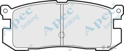 APEC BRAKING pad639 -  Комплект тормозных колодок, дисковый тормоз